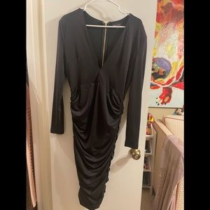 Missguided peace and love ruched dress